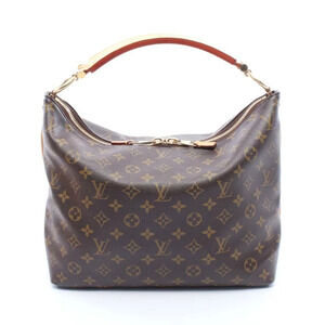 Louis Vuitton Sully Shoulder Bag Canvas Leather Monogram Brown